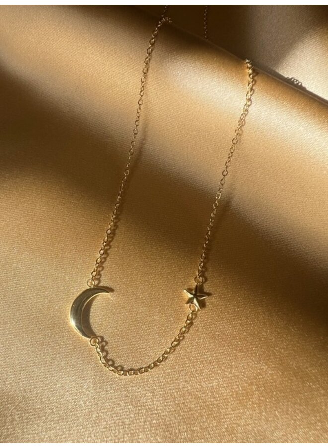 Ketting - Moon and Star