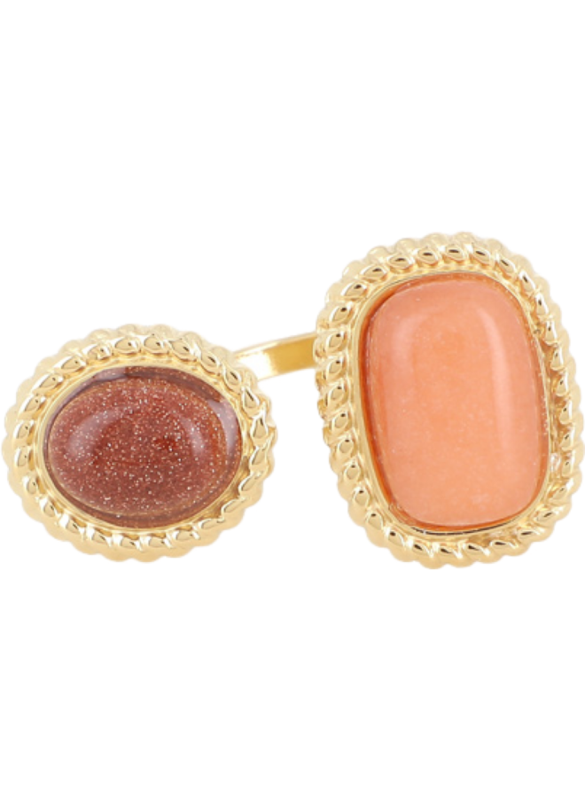 Ring - Shyma Carnelian and Sandstone