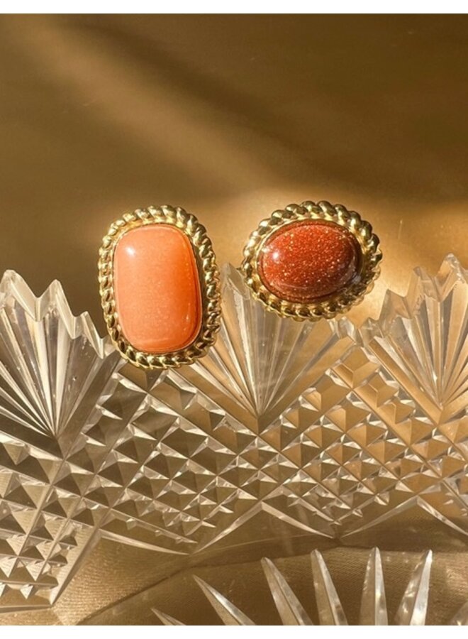 Ring - Shyma Carnelian and Sandstone