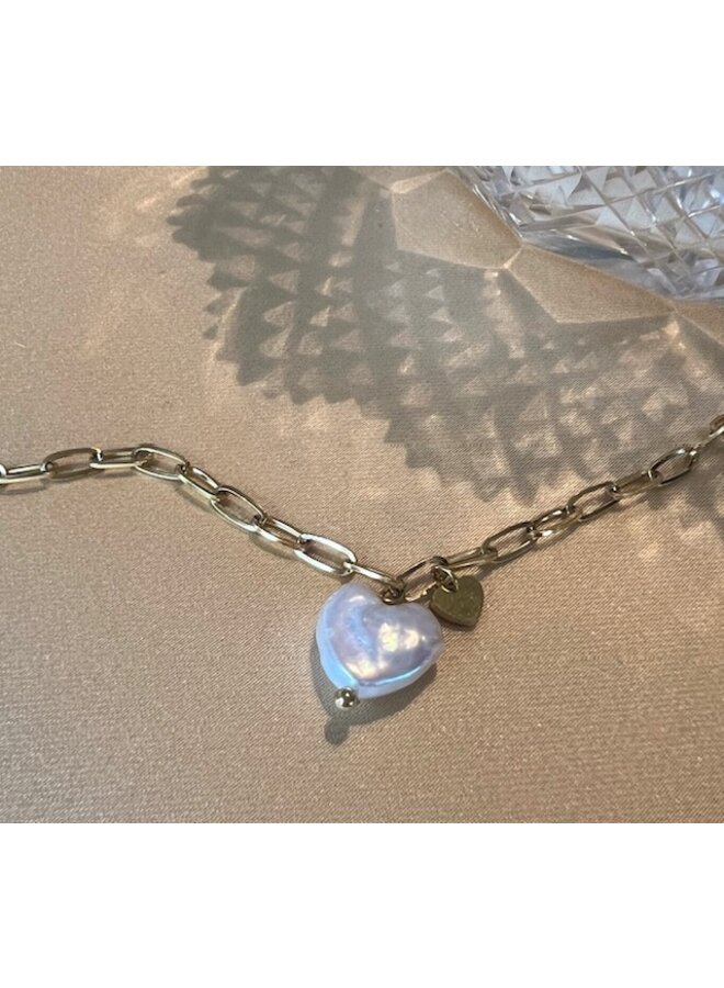 Bracelet - Pearl Heart