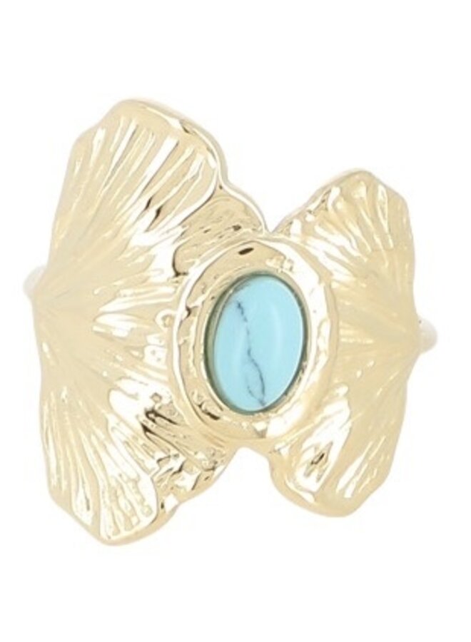 Ring - Jade Howlite Blue