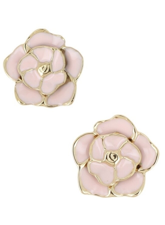 Earrings - Flower Pink