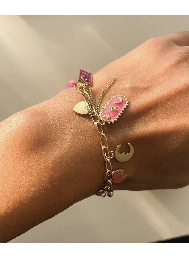 Bracelet - Pink Charms
