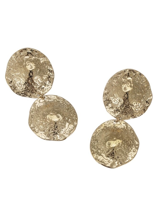 Earrings - 2 Hammered Big Rounds