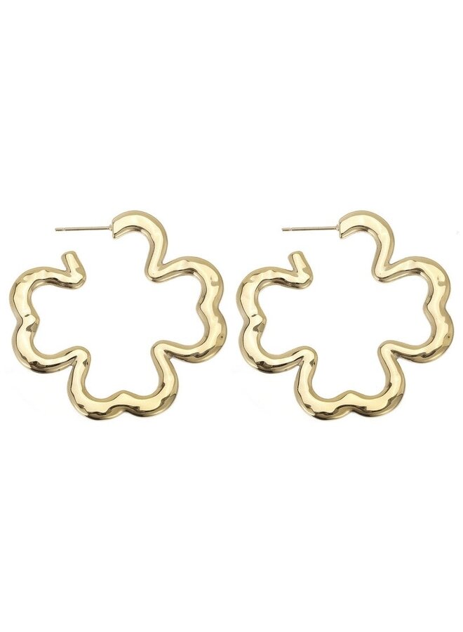 Earrings - Clover Shiny