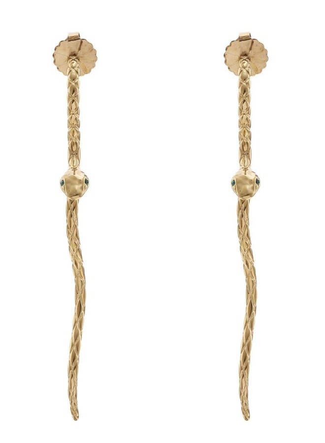 Earrings - Long Snake