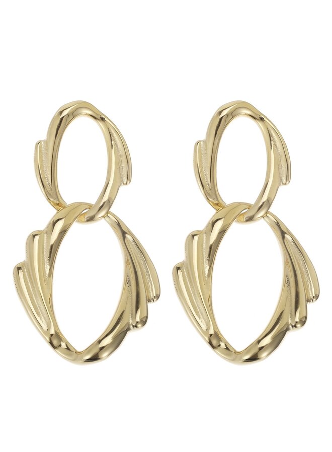 Earrings - Double Angel