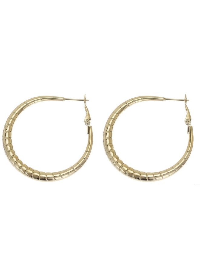Earrings - Snake Twist Hoops