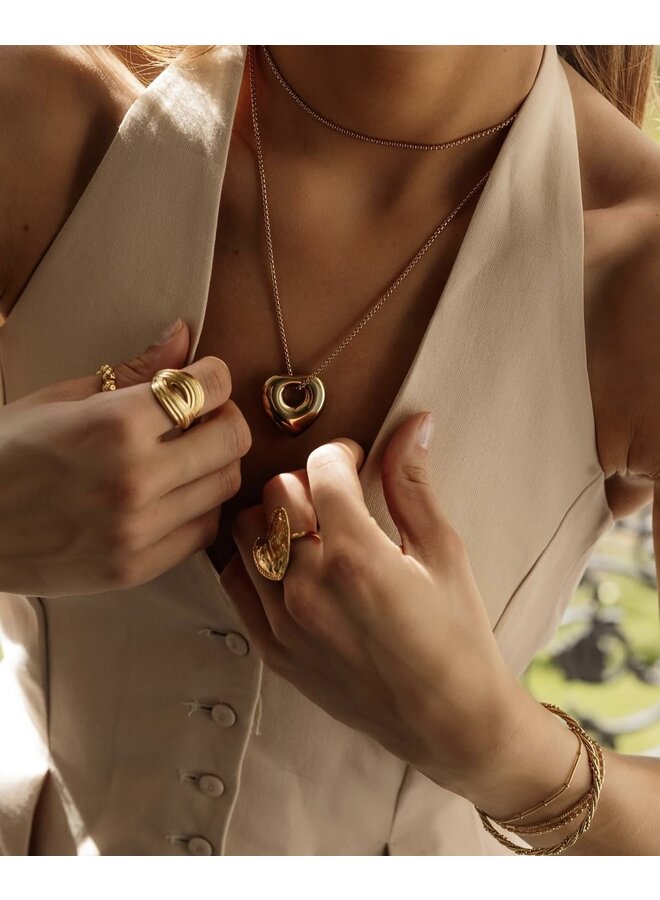 Ketting - Long Necklace with Open Heart