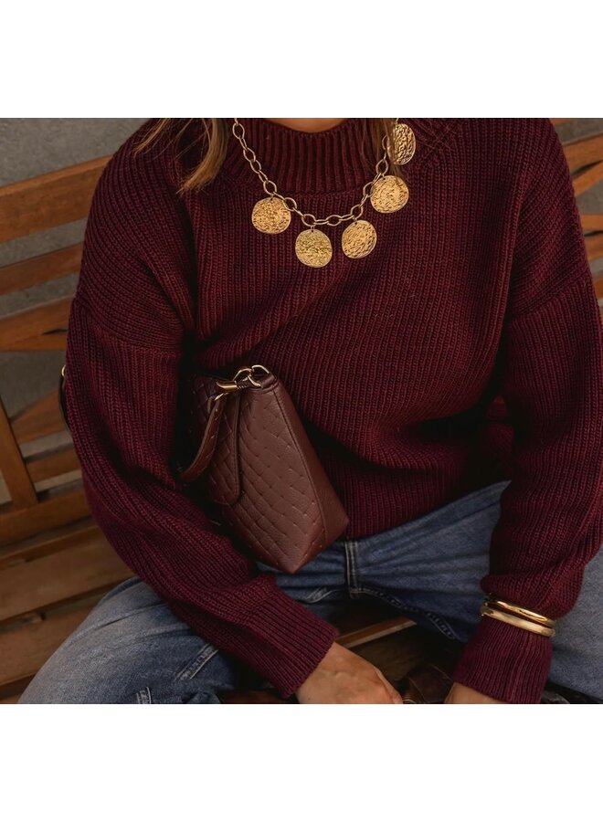 Ketting - Chunky Necklace with 5 Coins