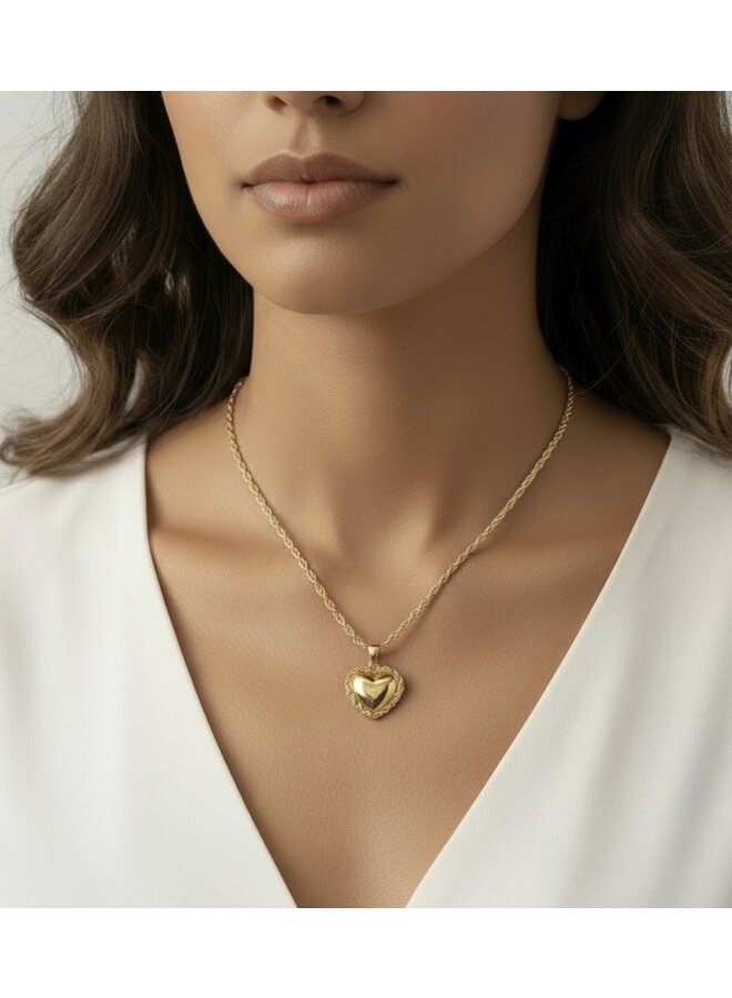 Ketting - Twist Necklace With Heart