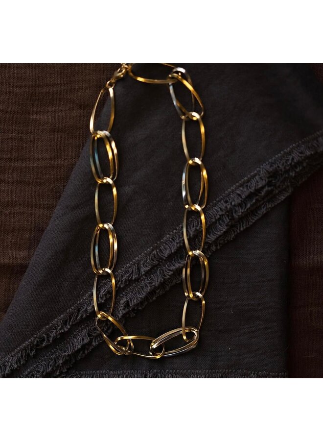 Ketting - Gold & Silver Mix Big Chunky Statement