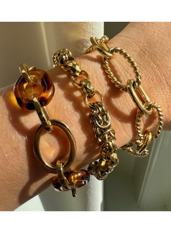 Armband - Chunky Tiger Resin