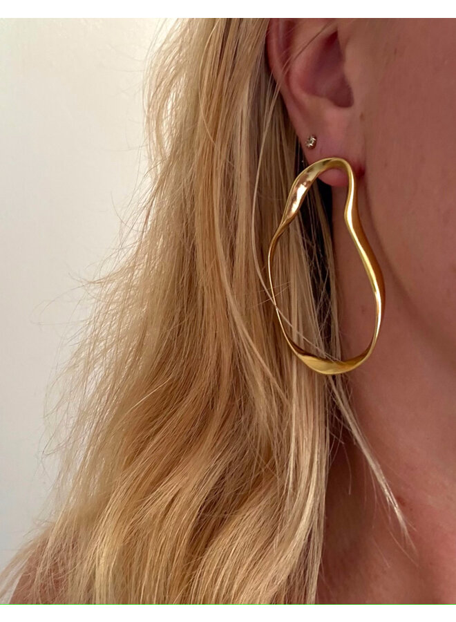 Earrings - Big Open Arty Form