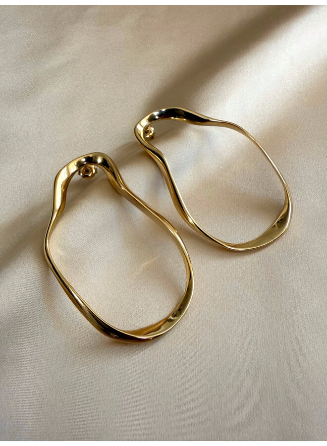 Earrings - Big Open Arty Form