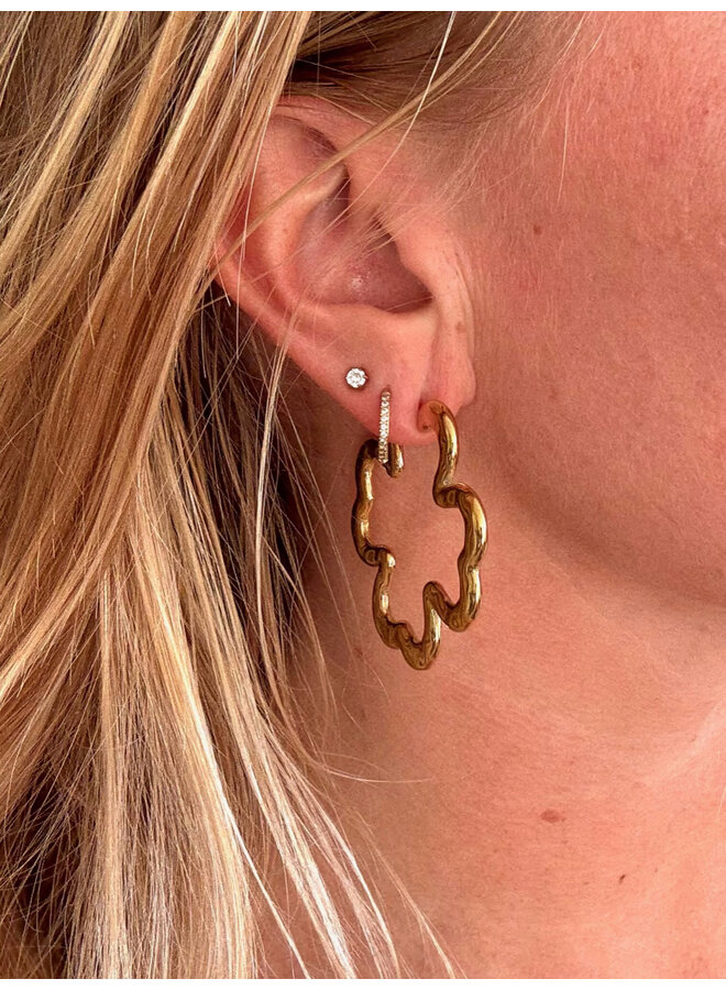 Earrings - Clover Shiny