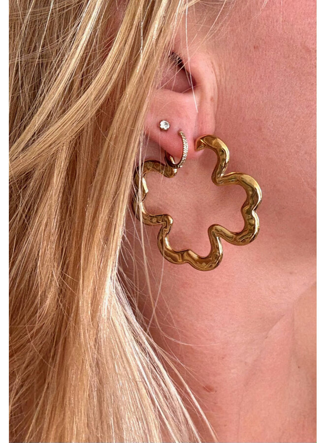 Earrings - Clover Shiny