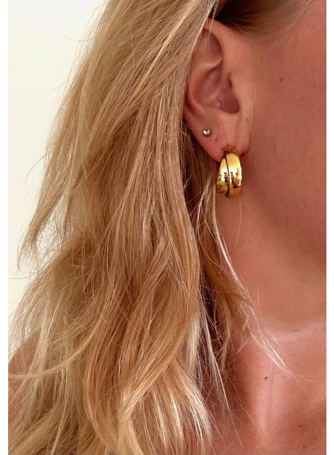 Oorbellen - Double Hoop