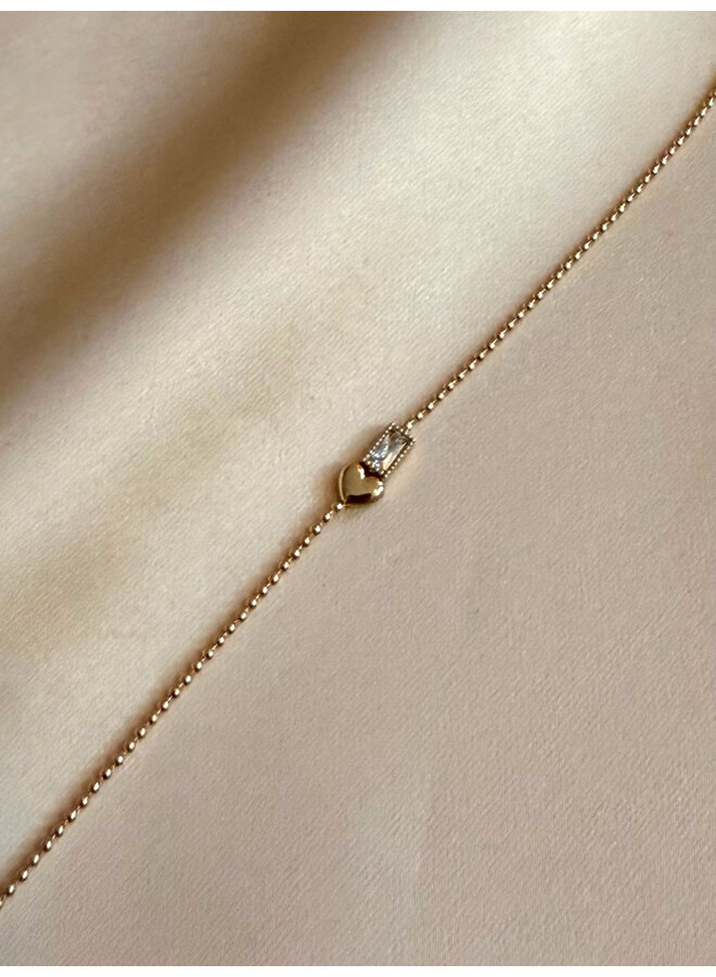 Bracelet - Heart with Diamond