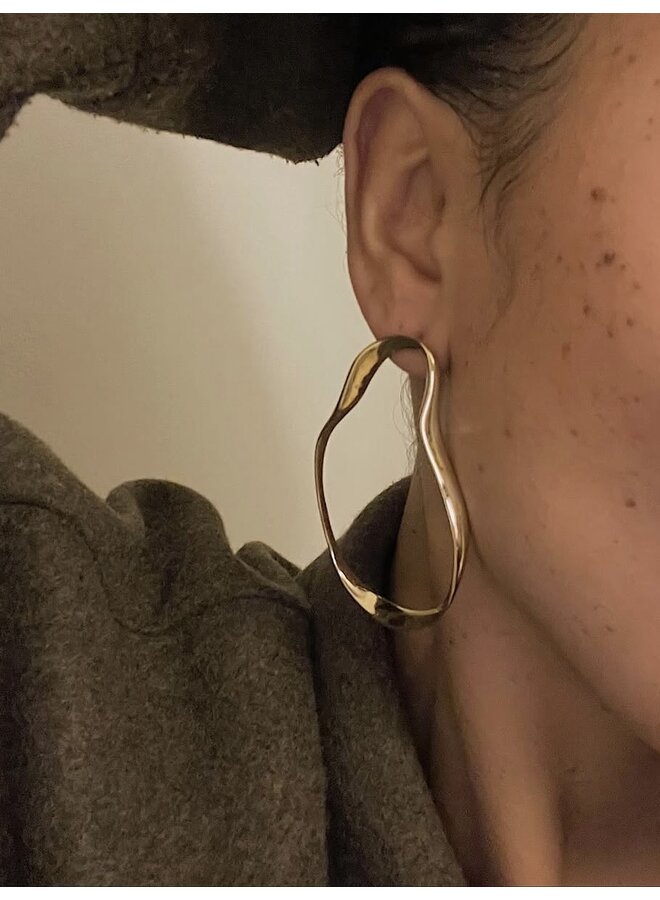 Earrings - Big Open Arty Form