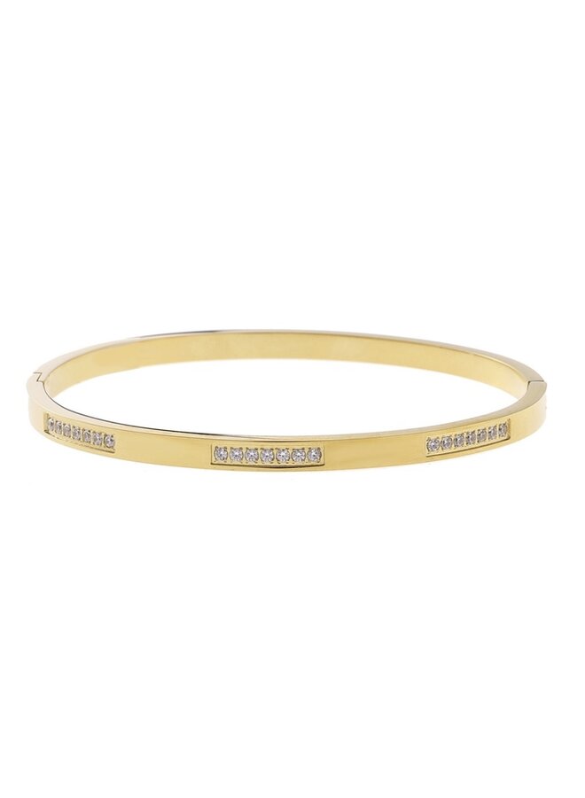 Bracelet - Diamond Stripes Bangle