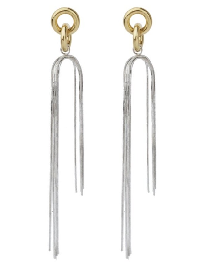 Earrings - Waterfall Mixed Materials