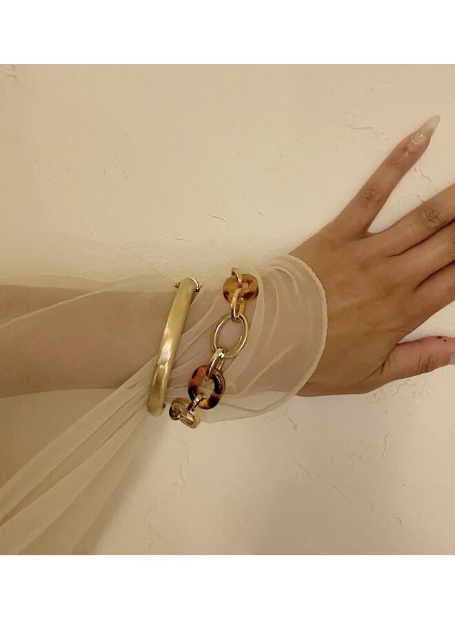 Bracelet - Chunky Tiger Resin