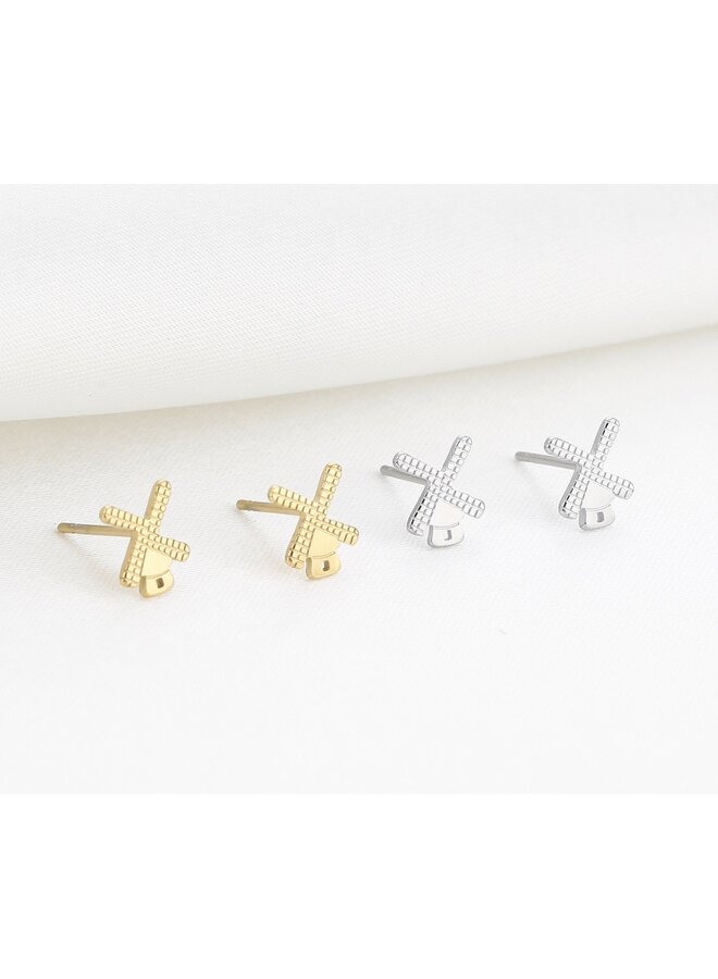 Earrings - Windmill Small Studs