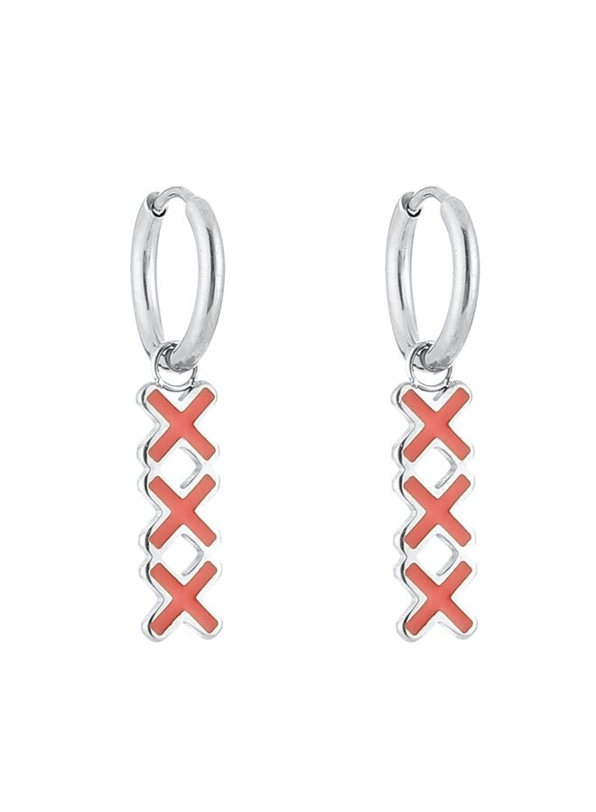 Earrings - Amsterdam XXX Red