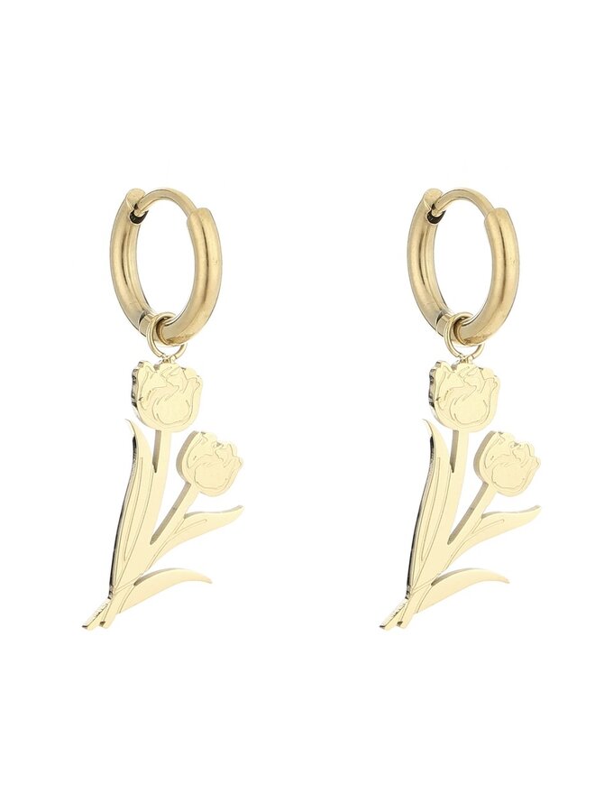 Earrings - Double Tulip