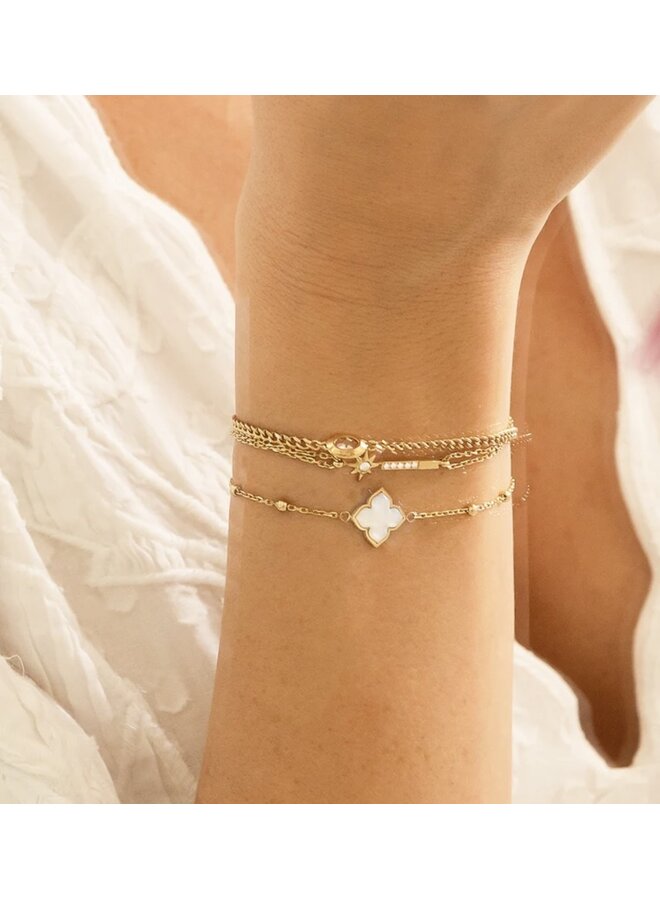 Bracelet - Clover Mother Of Pearl
