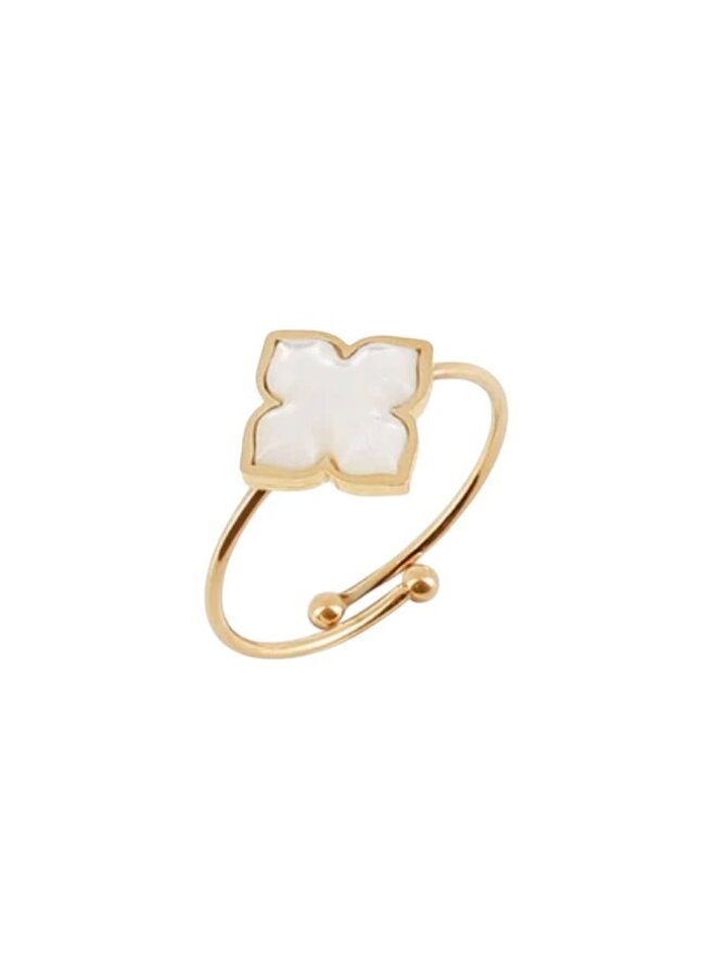 Ring - Clover Parelmoer
