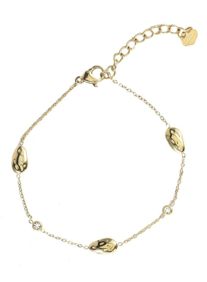 Armband - Gold Bars and Diamonds