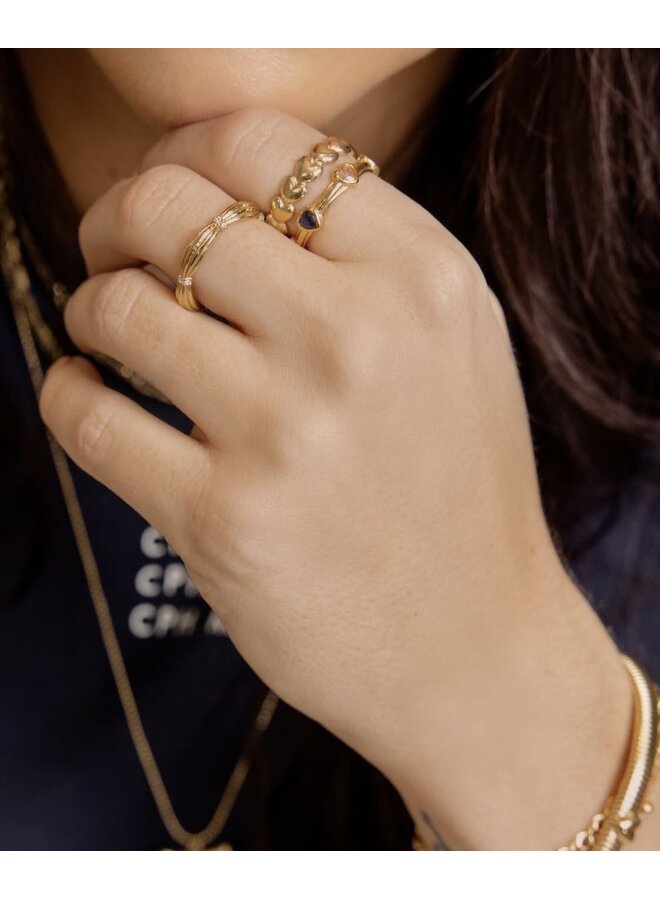 Ring - 5 Colorful Hearts