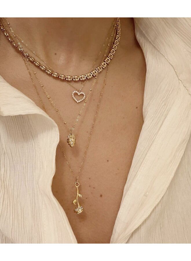 Ketting - Diamond Aardbei