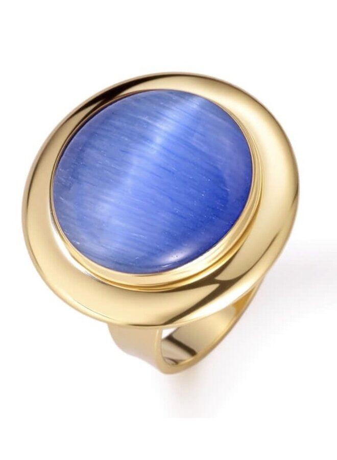 Ring - Lilia Cat Eye Stone Blue