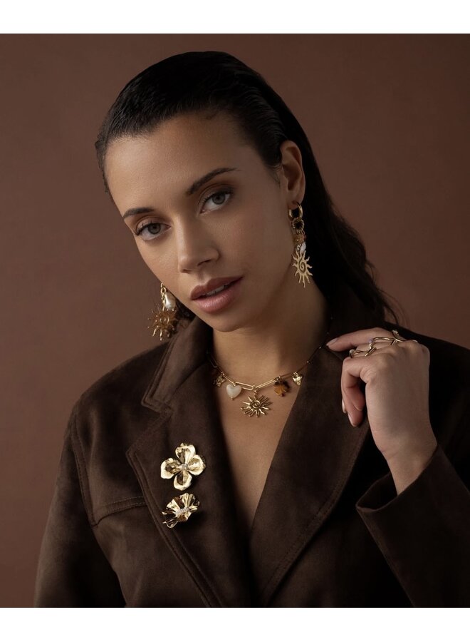 Earrings - Sun, Pearl, Heart