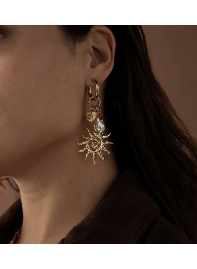 Earrings - Sun, Pearl, Heart