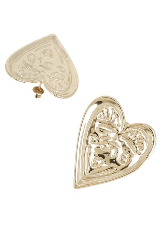 Earrings - Heart Love