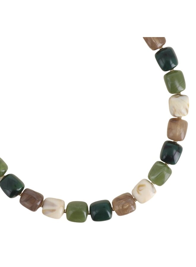 Necklace - Orey Groen Mix