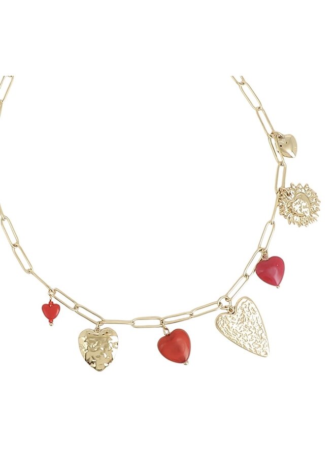 Ketting - Multiple Hearts