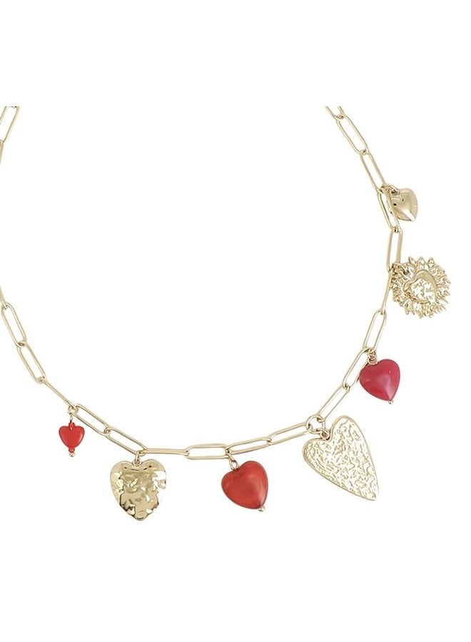 Necklace - Multiple Hearts