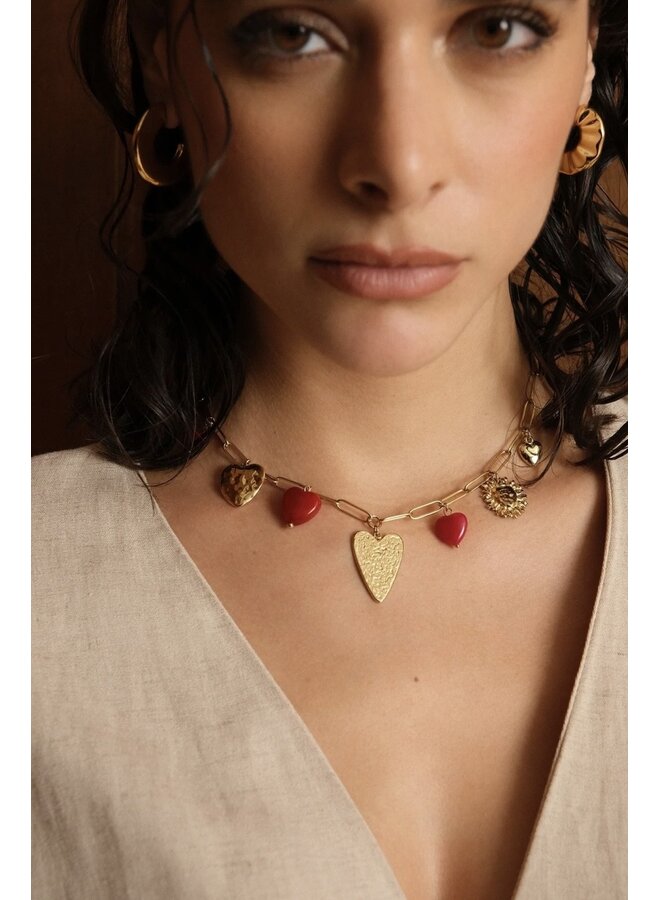 Necklace - Multiple Hearts