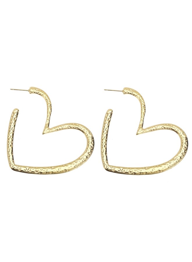 Earrings - Big Open Hearts