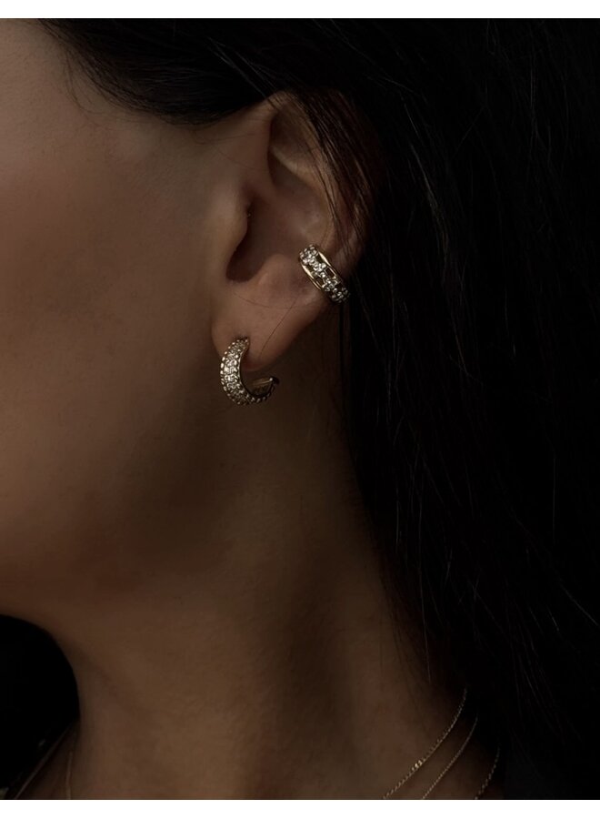 Earcuff - Chunky with Small Diamonds