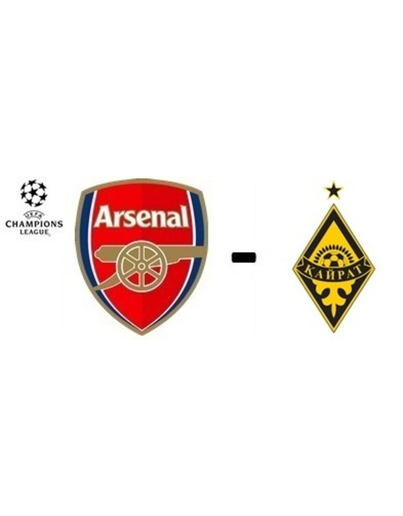 Arsenal - Kairat Almaty 28 januari 2026