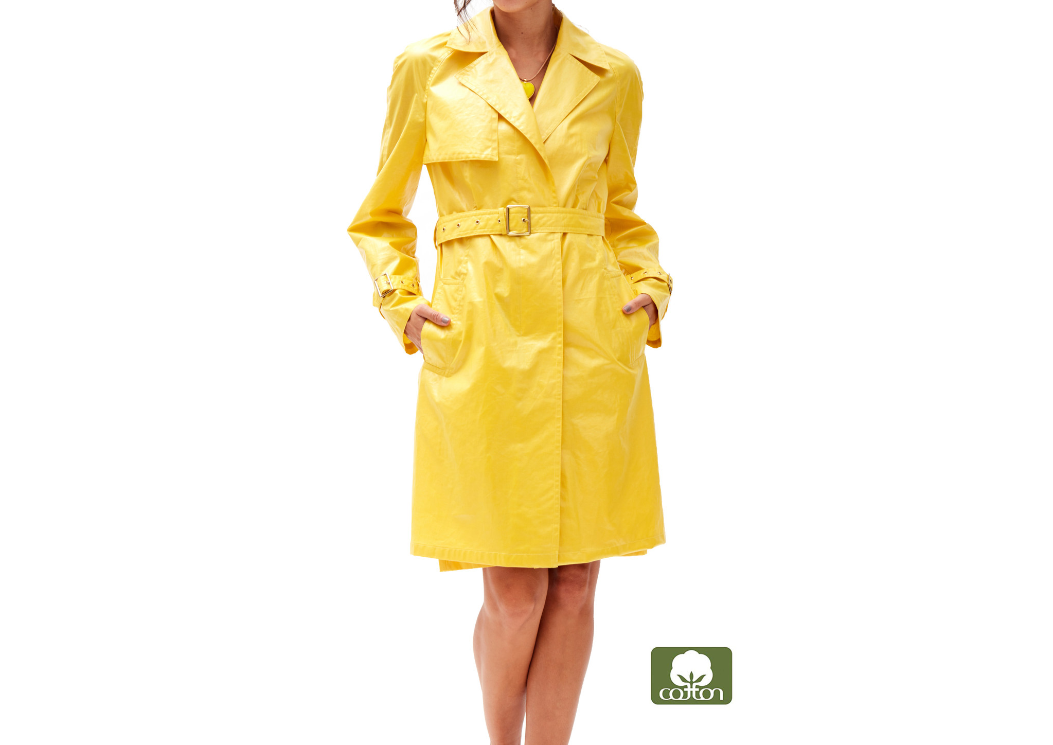 yellow dress coat