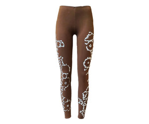 leggings Flower - brown - MA RE - ams