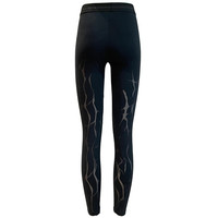 high waisted Devore printed leggings Water - black