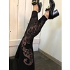 MA RE-ams high waisted black devore printed leggings  in Japanese style